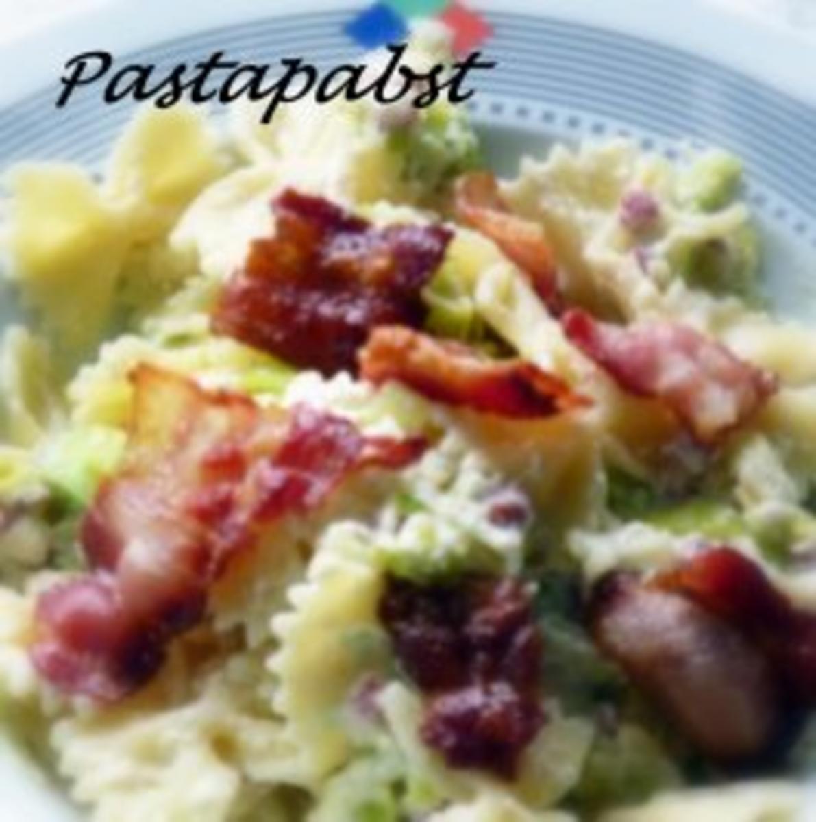 Farfalle mit Lauch und Speck - Rezept - Bild Nr. 2