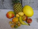 gelber Obstsalat - Rezept