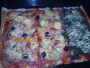 Pizza - Drei auf einen Streich - Rezept