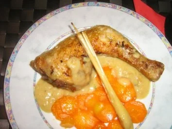 Hähnchenschenkel mit Ingwer-Möhren - Rezept - Bild Nr. 9