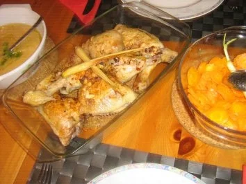 Hähnchenschenkel mit Ingwer-Möhren - Rezept - Bild Nr. 8