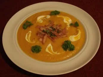 Rezept: Süßkartoffelcremesuppe Süßkartoffelcremesuppe - Rezept