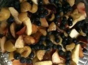 Herbstfrüchtecrumble mit Mascarponecreme - Rezept