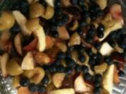 Herbstfrüchtecrumble mit Mascarponecreme - Rezept
