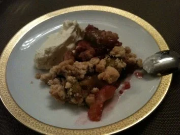 Herbstfrüchtecrumble mit Mascarponecreme - Rezept - Bild Nr. 3