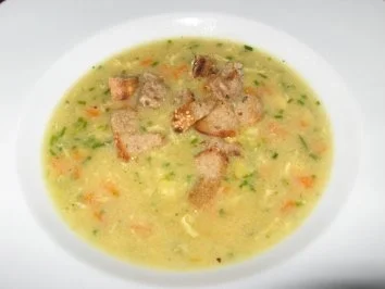 Gebrannte Grießsuppe - Rezept