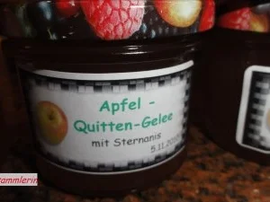 M+G:  QUITTEN - APFEL - GELEE - Rezept