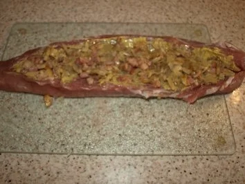 Rezept: Schweinefilet - gefüllt im Speckmäntelchen Bild Nr. 6 Schweinefilet - gefüllt im Speckmäntelchen - Rezept - Bild Nr. 6