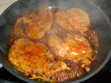 Rosmarin-Senf-Nackensteaks mit Bild - Rezept - Bild Nr. 3