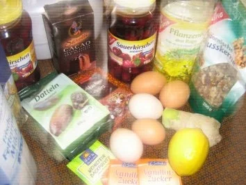 Kirschtarte mit Datteln und Walnüssen - Rezept - Bild Nr. 2