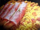 Curryreis mit Schinkenbananen - Rezept