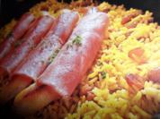 Curryreis mit Schinkenbananen - Rezept