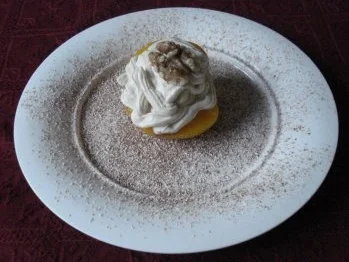 Rezept: Zimt - Mascarponecreme auf Pfirsich Bild Nr. 2 Zimt - Mascarponecreme auf Pfirsich - Rezept - Bild Nr. 2