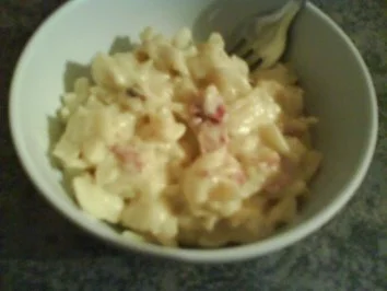 Nudeln in Schinken-Zwiebel-Käsesoße - Rezept