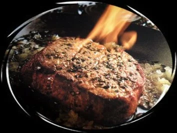 Flambiertes Pfeffersteak - Rezept