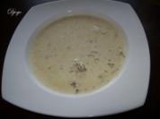 Käsesuppe mit Lauch/Porree und Hackfleisch - Rezept