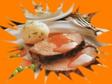 Sauerbraten mit Knödeln und Gemüse - Rezept