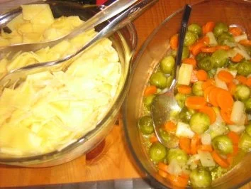 Rinderschmorbraten mit Bandnudeln und Wintergemüse - Rezept - Bild Nr. 7