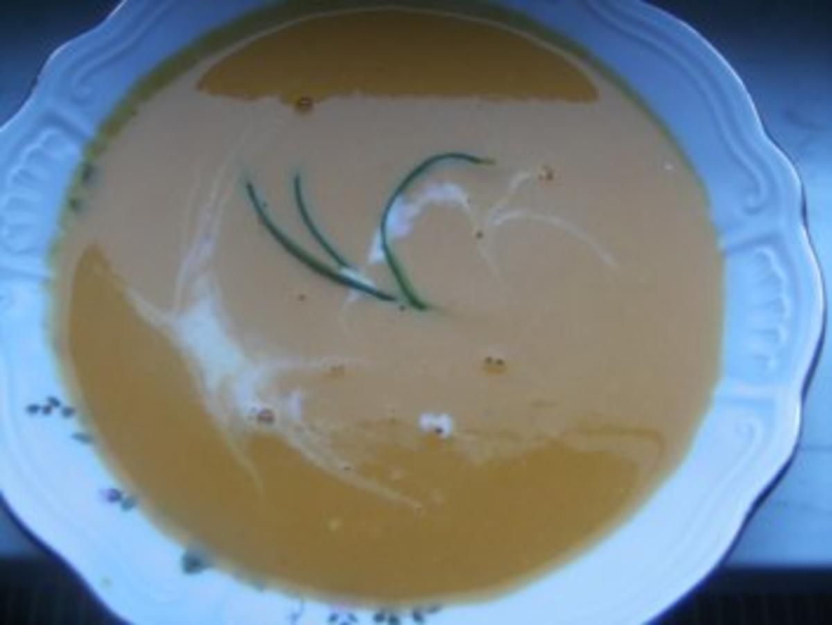 Kürbissuppe  nach Eigenkreation gekocht und lecker geworden - Rezept
