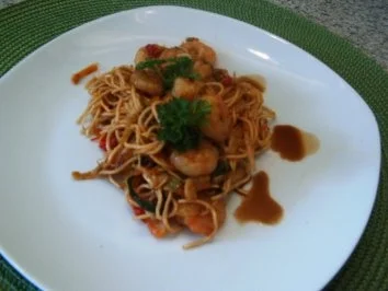 Asiatische Garnelenpfanne - Rezept