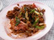 Knuspriger Schweinebraten mit chin. Broccoli	(Kana Moo Krob) - Rezept