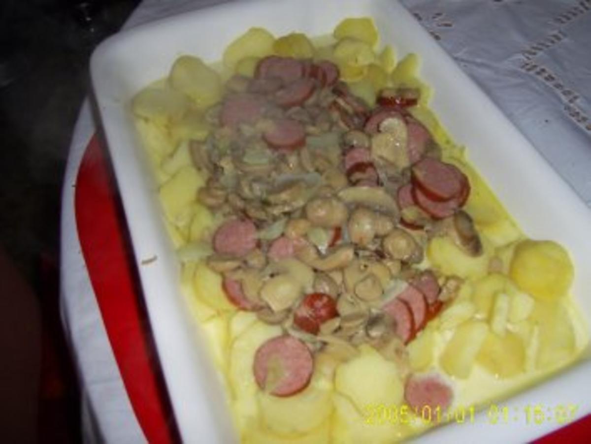 Kartoffel-Wurst-Auflauf - Rezept - Bild Nr. 8