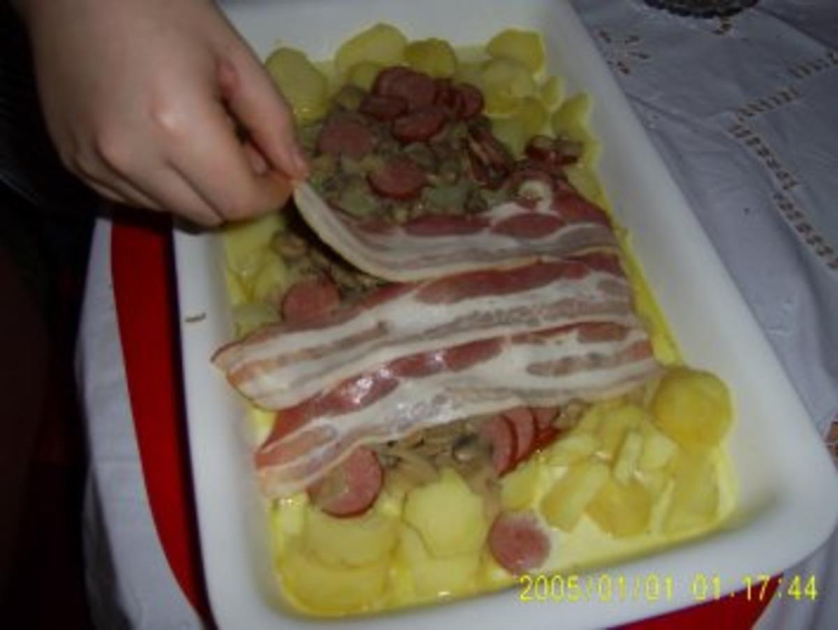 Kartoffel-Wurst-Auflauf - Rezept - Bild Nr. 9