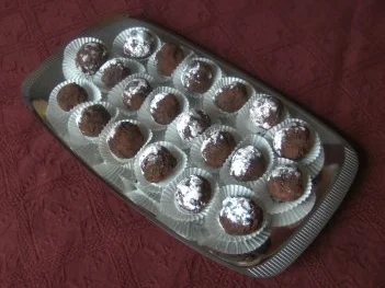 Kokos - Rumtrüffel - Rezept