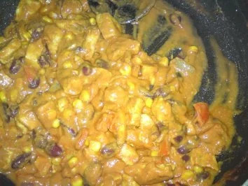 Rezept: Hähnchen- Tomaten- Sahne-Sauce Bild Nr. 2 Hähnchen- Tomaten- Sahne-Sauce - Rezept - Bild Nr. 2