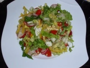 Bunter Salat mit Hähnchenstreifen - Rezept - Bild Nr. 6