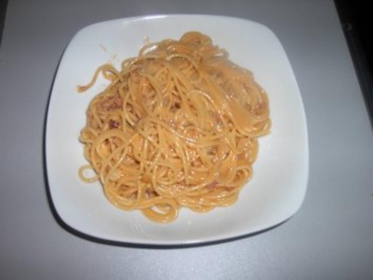 Schinken - Sahne - Spaghetti - Rezept