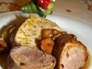 Rezept: Schweinefilet mit Pfifferlingen und Kürbisserviettenknödel Schweinefilet mit Pfifferlingen und Kürbisserviettenknödel - Rezept