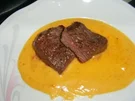 Straußensteak mit Orangensoße - Rezept