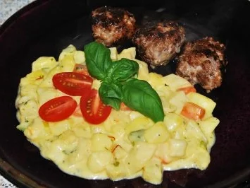 Knollen und Wurzeln im Safran-Rahm... - Rezept - Bild Nr. 5