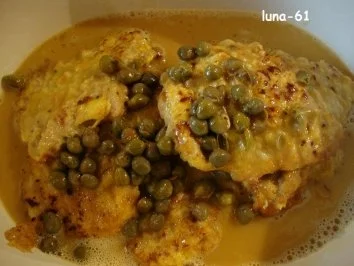 SCALOPPINE AL LIMONE E CAPPERI - Kalbsschnitzel an Zitronen-Kapernsauce - Rezept - Bild Nr. 7
