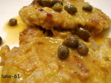 SCALOPPINE AL LIMONE E CAPPERI - Kalbsschnitzel an Zitronen-Kapernsauce - Rezept - Bild Nr. 9