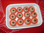 Kastanienpralinen mit Nougathäubchen - Rezept