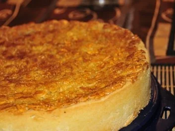 Rezept: Apfelkuchen mit Bienenstichbelag Bild Nr. 5 Apfelkuchen mit Bienenstichbelag - Rezept - Bild Nr. 5