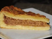 Apfelkuchen mit Bienenstichbelag - Rezept