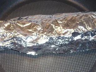 Lachsforelle in Folie mit karamelisierten Kartöffelchen,gedünstetem Lauch und Mojo - Rezept - Bild Nr. 3