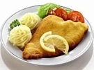 Kartoffelbrei mit Backfisch - Rezept