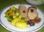 Rezept: Schweinskarree mit Chillipflaumen Schweinskarree mit Chillipflaumen - Rezept