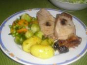 Schweinskarree mit Chillipflaumen - Rezept
