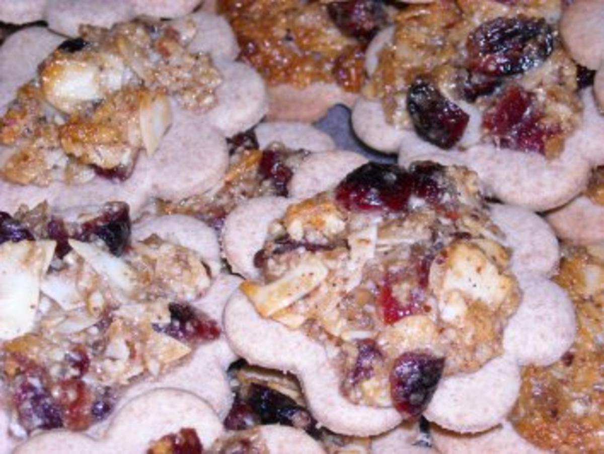 Weihnachten - Dinkelplätzchen Florentiner Art - Rezept