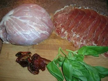 Rezept: Fächerbraten mit Parmaschinken und Tomaten an Safranrisotto Bild Nr. 6 Fächerbraten mit Parmaschinken und Tomaten an Safranrisotto - Rezept - Bild Nr. 6