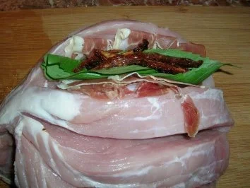 Rezept: Fächerbraten mit Parmaschinken und Tomaten an Safranrisotto Bild Nr. 9 Fächerbraten mit Parmaschinken und Tomaten an Safranrisotto - Rezept - Bild Nr. 9