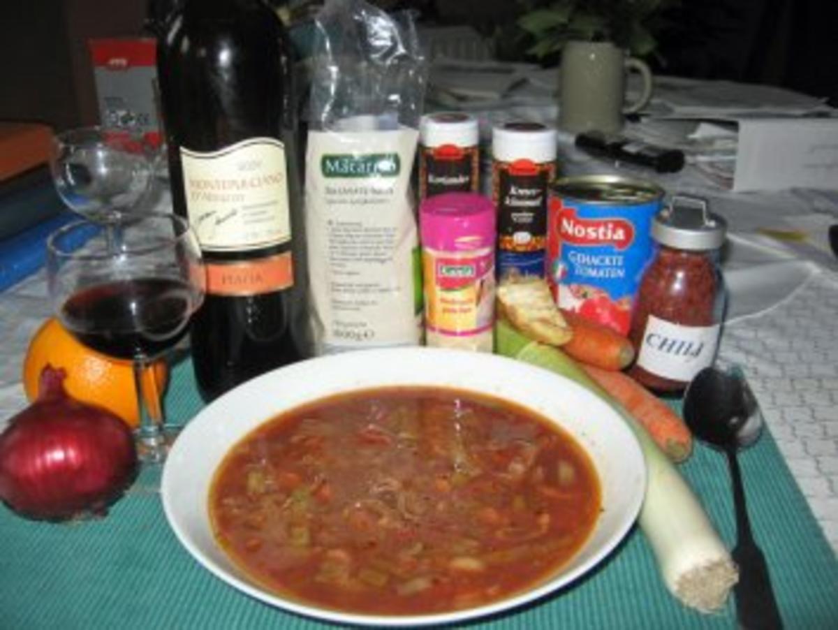 Bilder für Bella Rosso, Rindfleischsuppe auf italienisch - Rezept