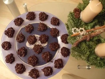 Rezept: Haferflocken-Kakao-Türmchen Haferflocken-Kakao-Türmchen - Rezept