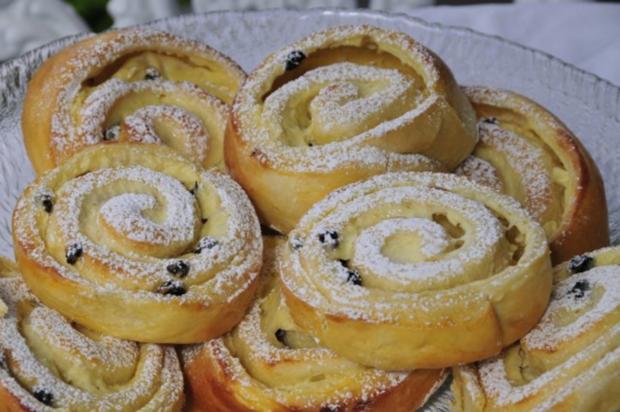 Vanille-Quark-Schnecken - Rezept mit Bild - kochbar.de