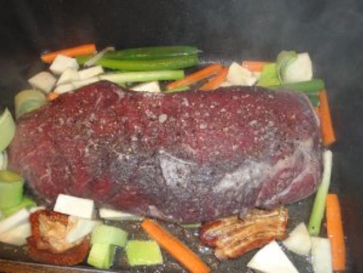 Schaufelbraten nach Burgunder Art - einfach - 58 kcal/100g